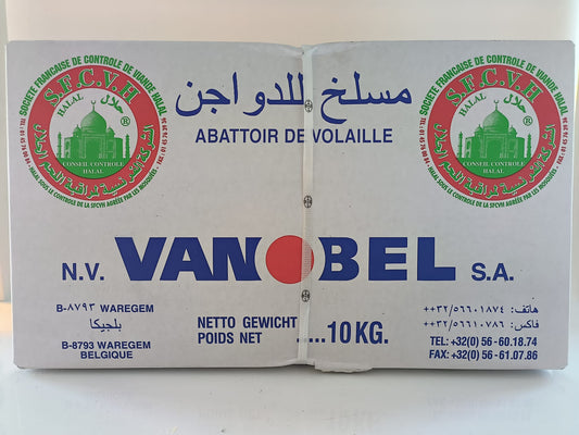 Carton Aile de poulet Vannobel Doos kippenvleugels 10kg