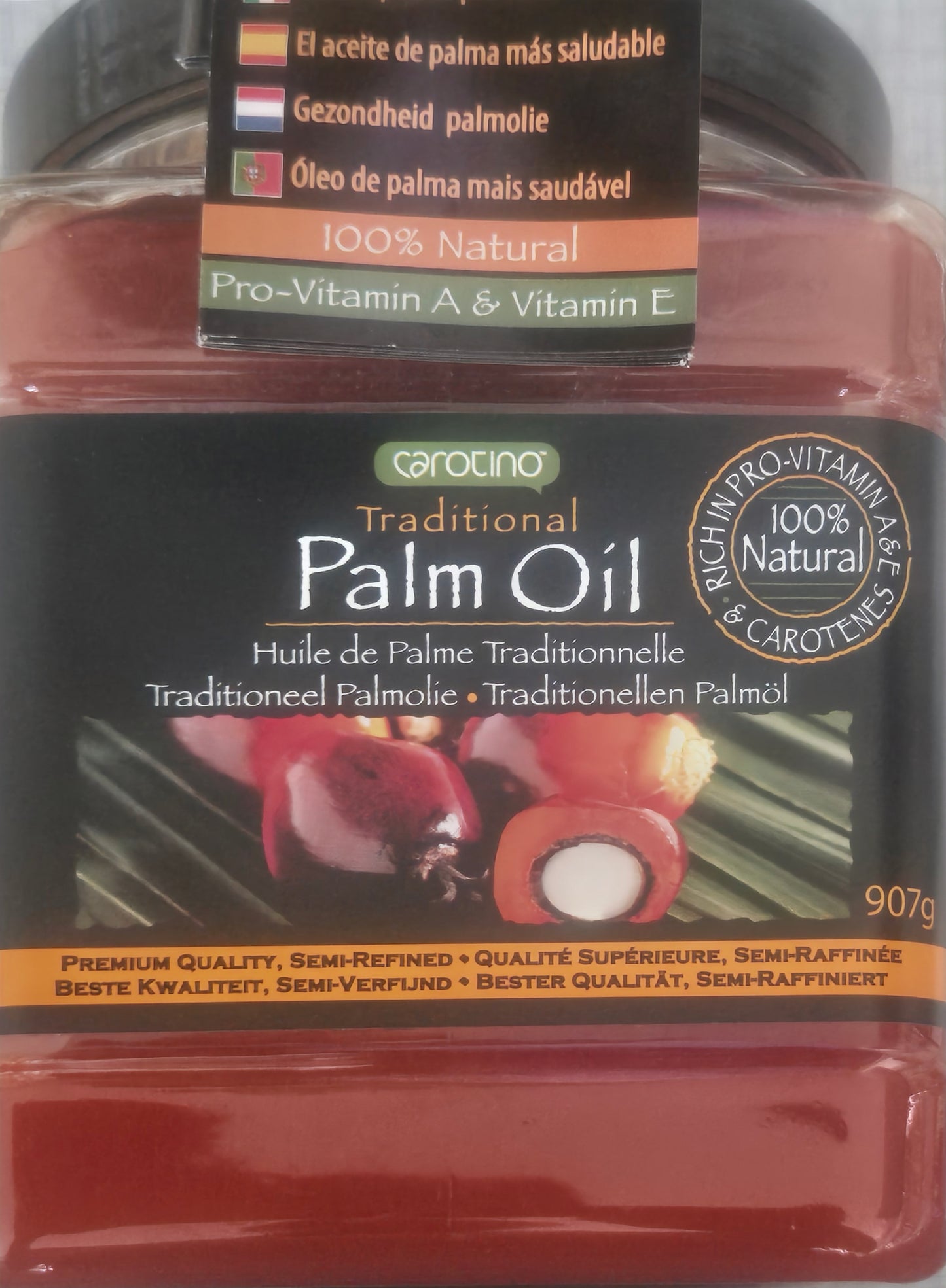 Huile de palme Carotino Palmolie 907g