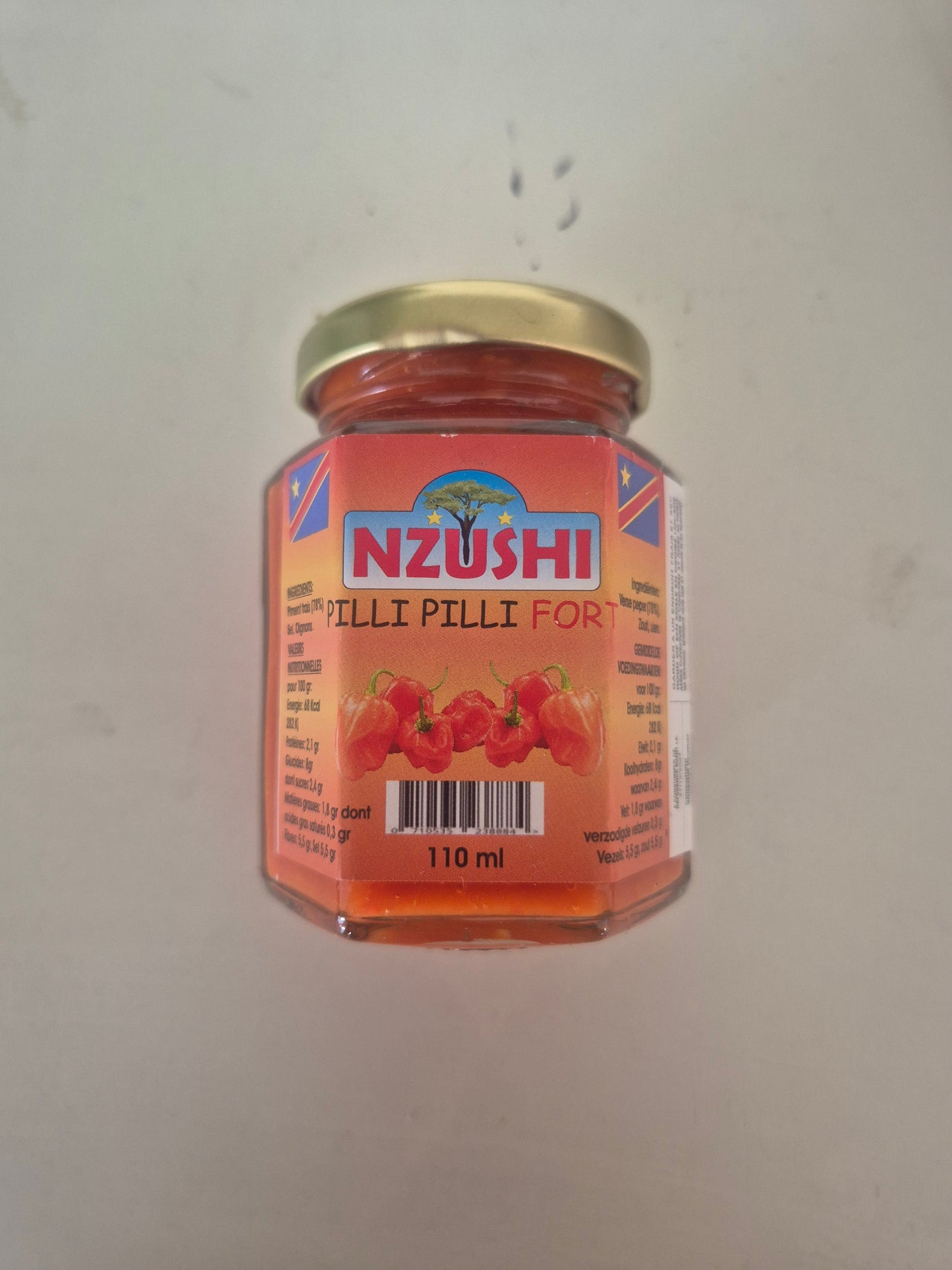 Piment fort Nzushi Peper sterk 195ml