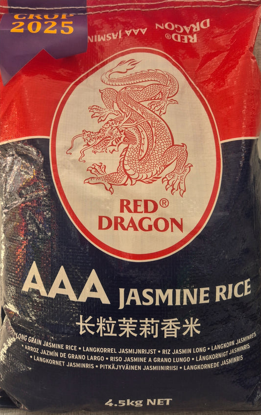 Riz long grain Jasmin Red Dragon Jasminrijst langkorrel 4.5KG