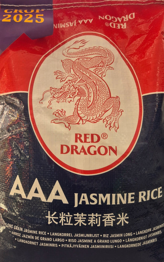 Riz long grain Jasmin Red Dragon Jasminrijst langkorrel 10KG