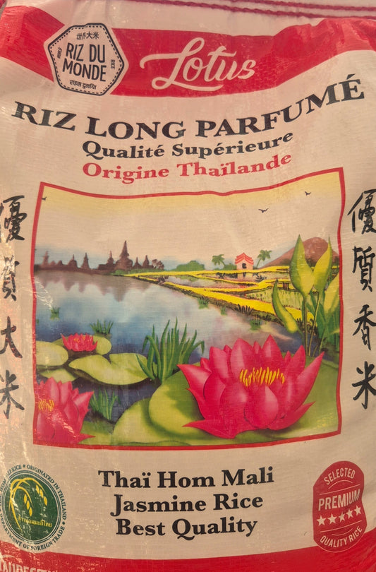 Riz long grain parfumé Lotus Geurige langkorrelrijst 20KG