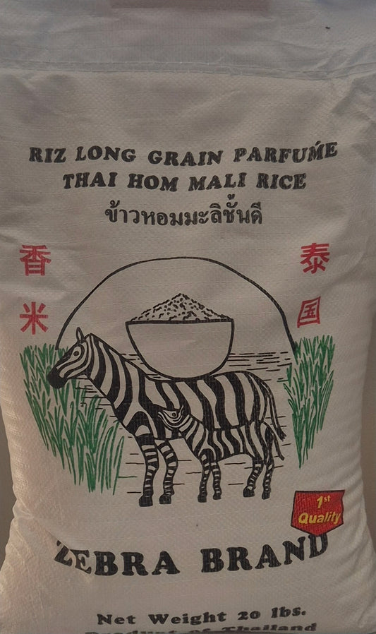 Riz long grain parfumé Zebra Geurige langkorrelrijst 9kg