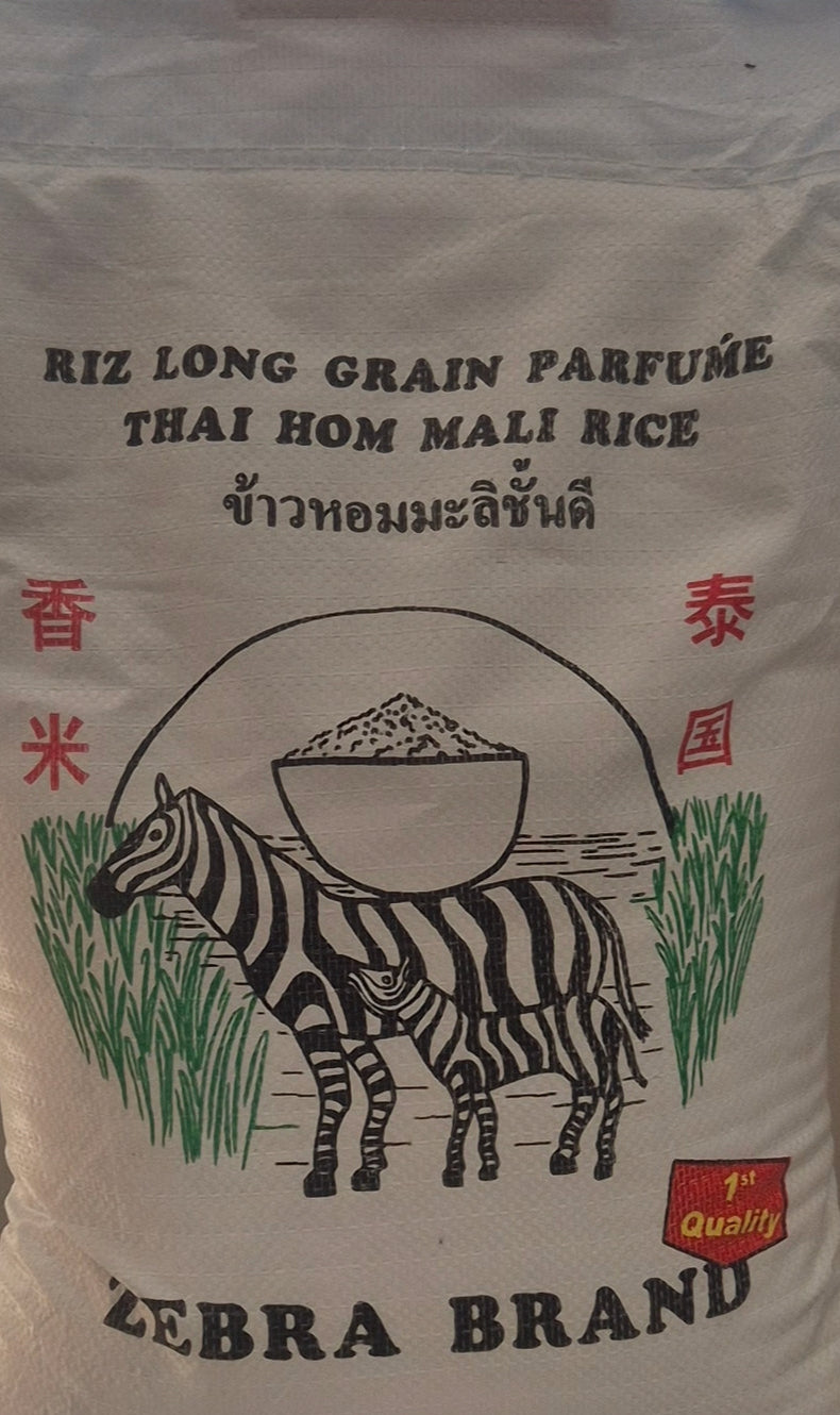 Riz long grain parfumé Zebra Geurige langkorrelrijst 18 KG
