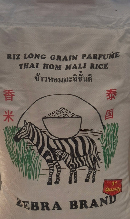 Riz long grain parfumé Zebra Geurige langkorrelrijst 18 KG