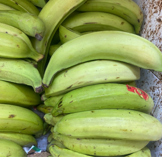 Carton bananes plantains vert 22-23kg